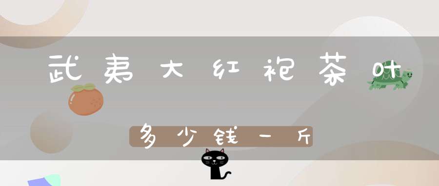 武夷大红袍茶叶多少钱一斤