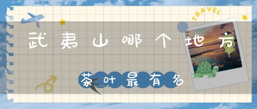 武夷山哪个地方茶叶最有名