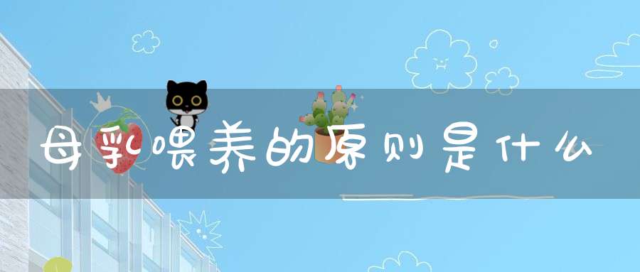 母乳喂养的原则是什么