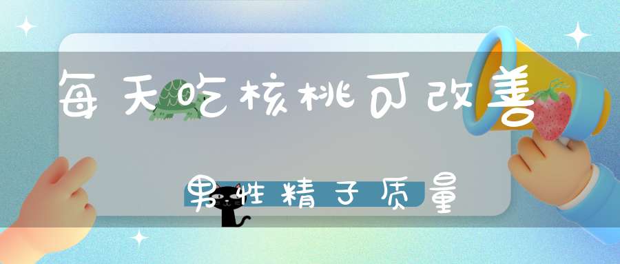 每天吃核桃可改善男性精子质量