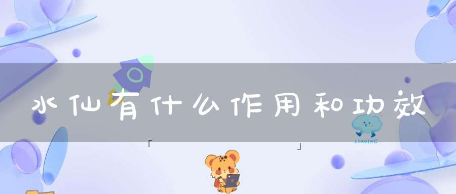 水仙有什么作用和功效