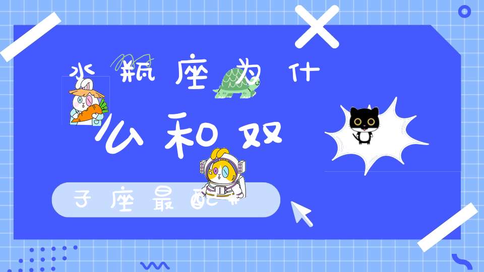 水瓶座为什么和双子座最配