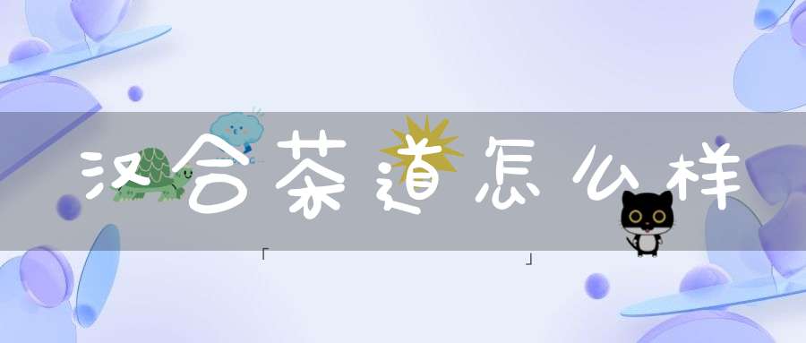 汉合茶道怎么样
