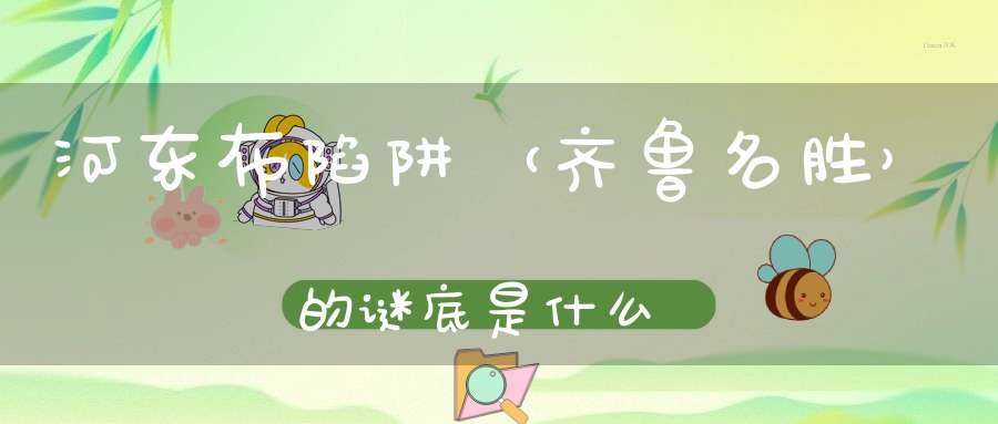 河东布陷阱 （齐鲁名胜）的谜底是什么?