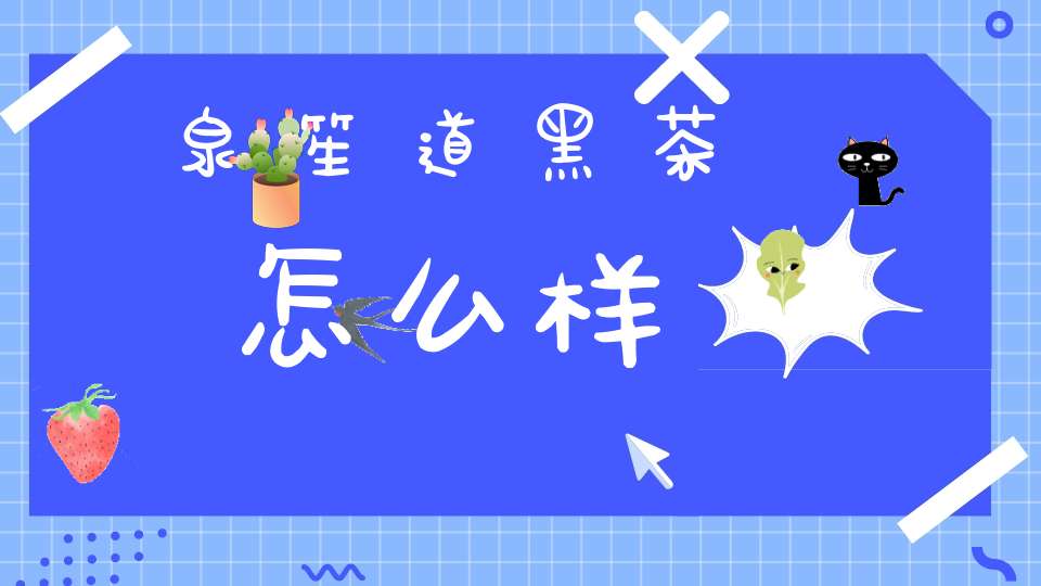 泉笙道黑茶怎么样
