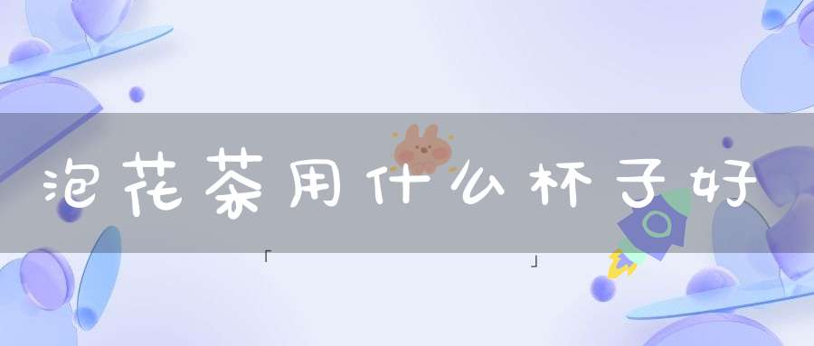 泡花茶用什么杯子好?