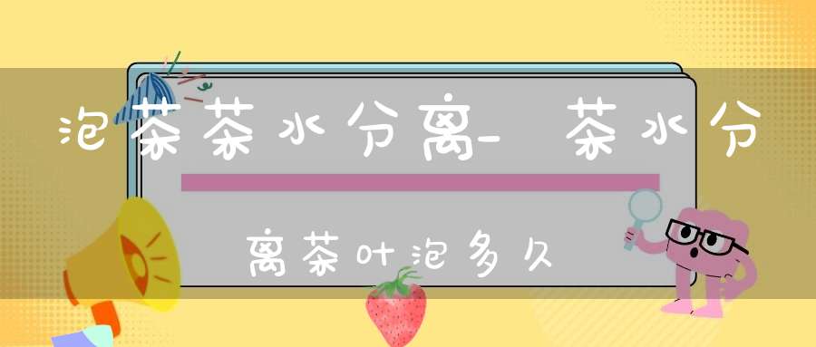 泡茶茶水分离_茶水分离茶叶泡多久