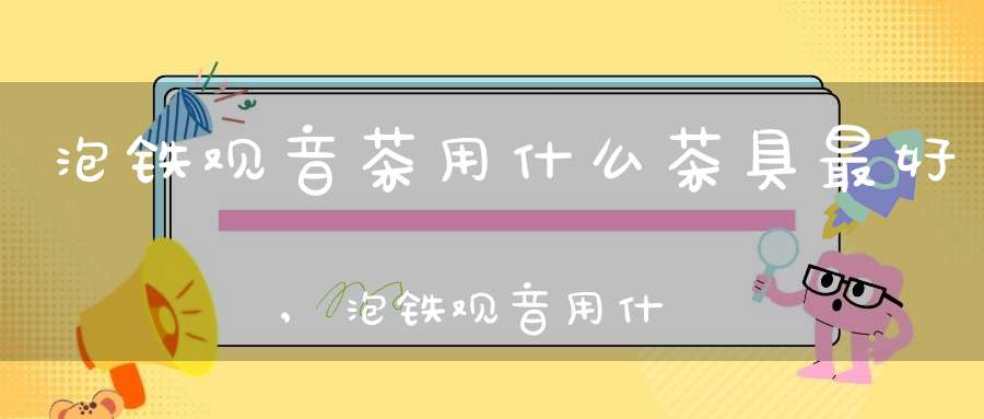 泡铁观音茶用什么茶具最好,泡铁观音用什么茶具好
