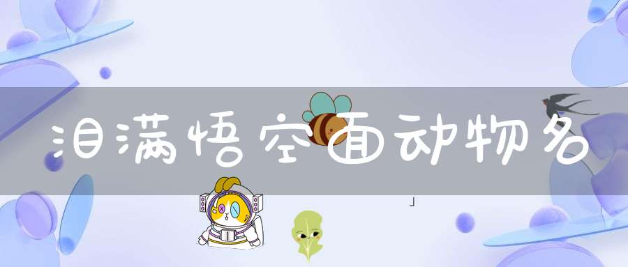 泪满悟空面  动物名