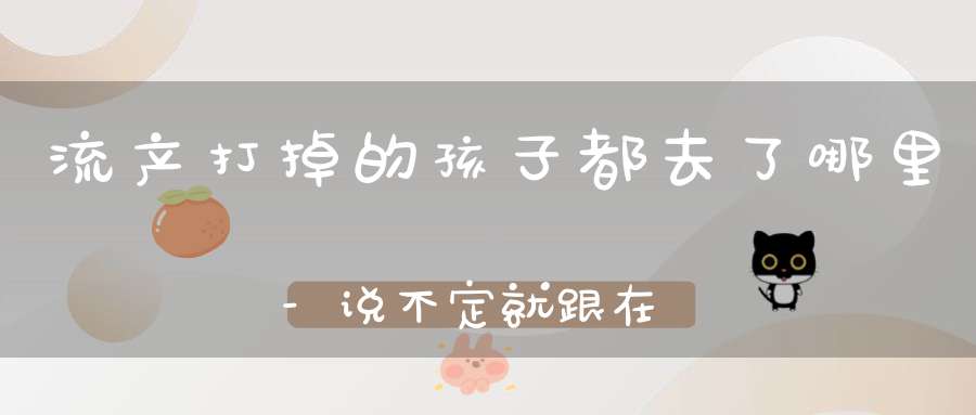 流产打掉的孩子都去了哪里-说不定就跟在你的身边呢