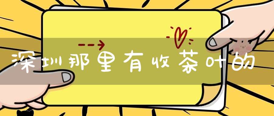 深圳那里有收茶叶的