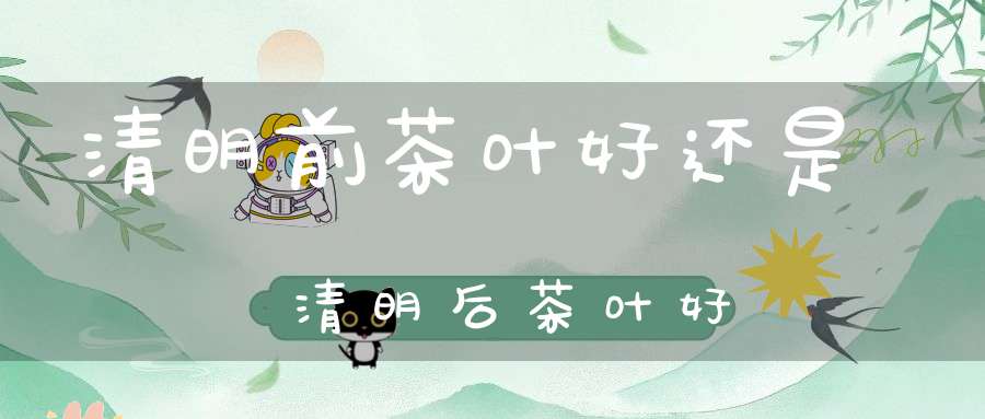 清明前茶叶好还是清明后茶叶好