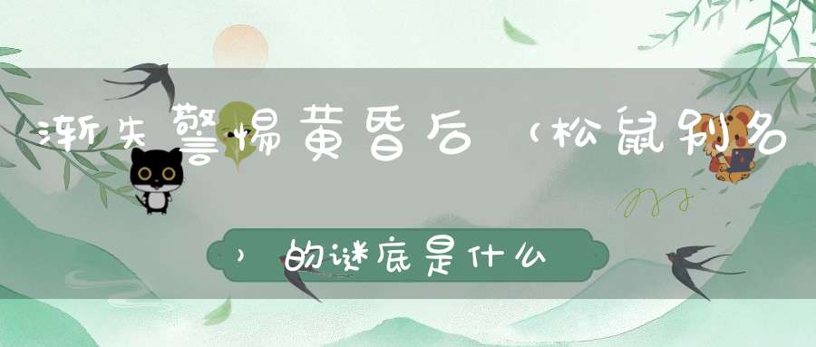 渐失警惕黄昏后 （松鼠别名）的谜底是什么?