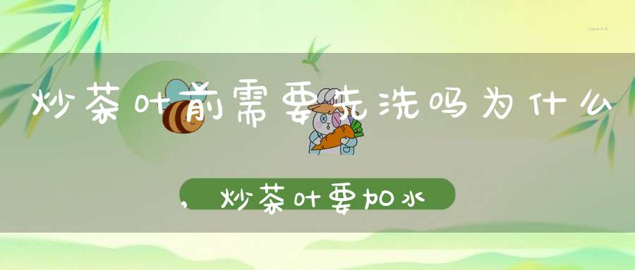 炒茶叶前需要先洗吗为什么,炒茶叶要加水吗