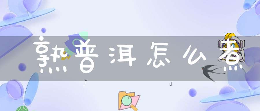 熟普洱怎么煮