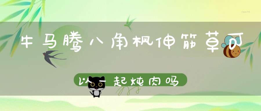 牛马腾八角枫伸筋草可以一起炖肉吗？