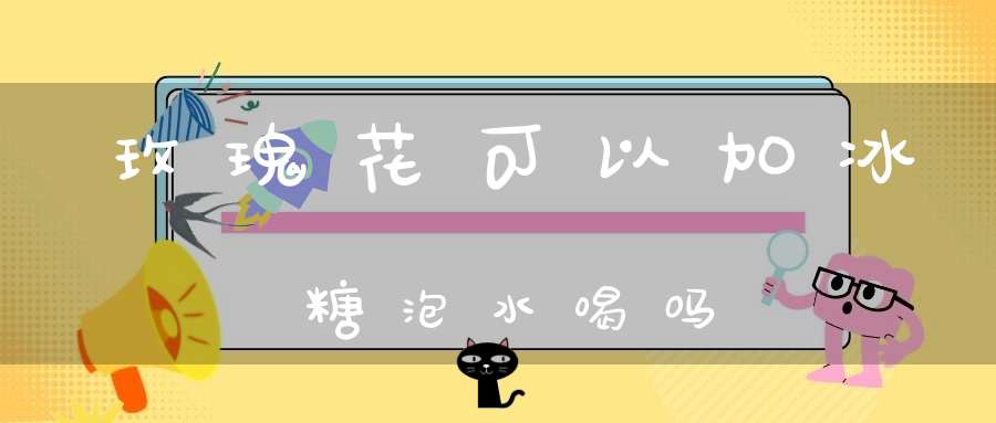 玫瑰花可以加冰糖泡水喝吗