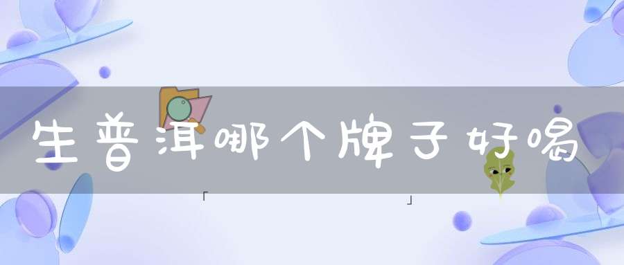 生普洱哪个牌子好喝