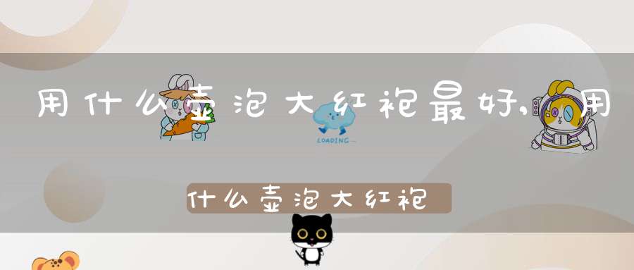 用什么壶泡大红袍最好,用什么壶泡大红袍好