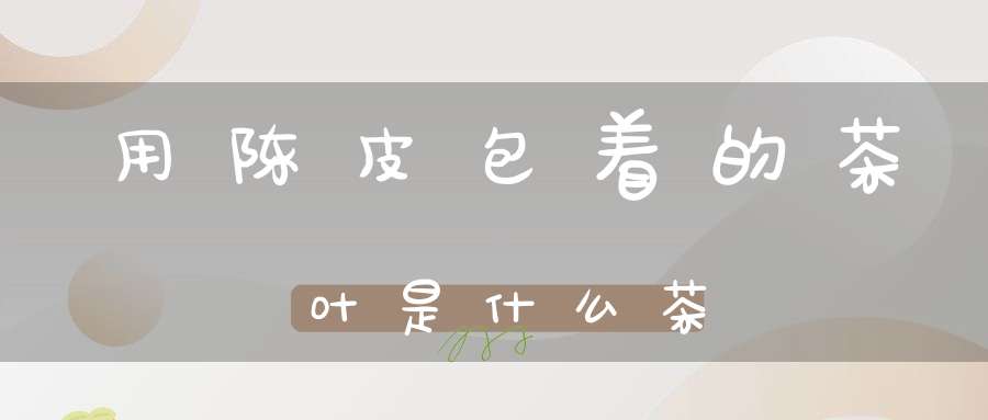 用陈皮包着的茶叶是什么茶