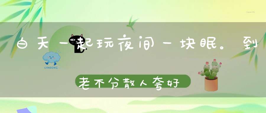 白天一起玩，夜间一块眠。到老不分散，人夸好姻缘（打一动物）