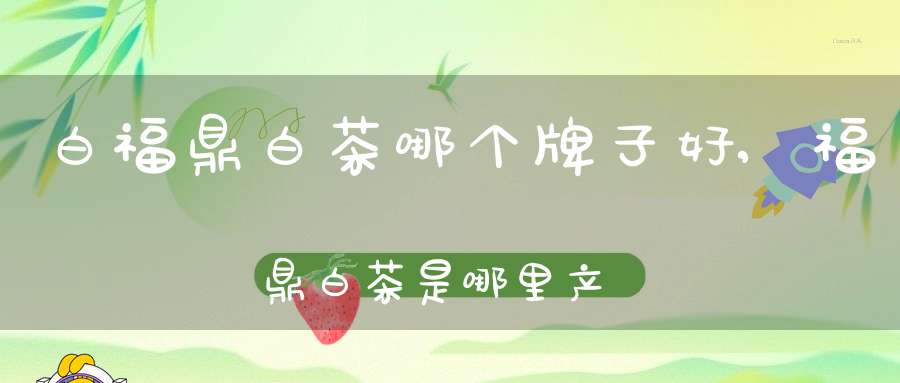白福鼎白茶哪个牌子好,福鼎白茶是哪里产的茶