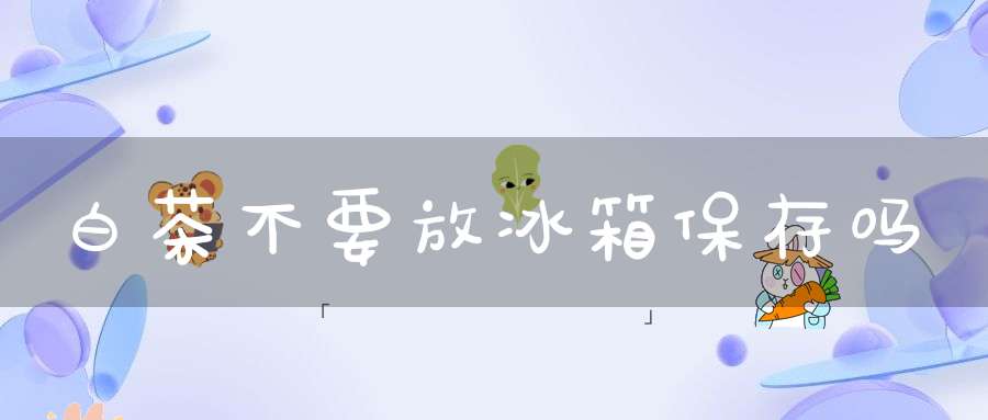 白茶不要放冰箱保存吗