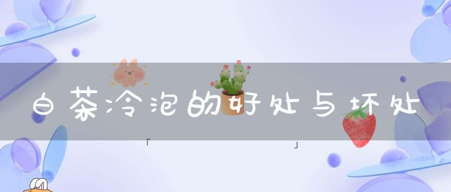 白茶冷泡的好处与坏处