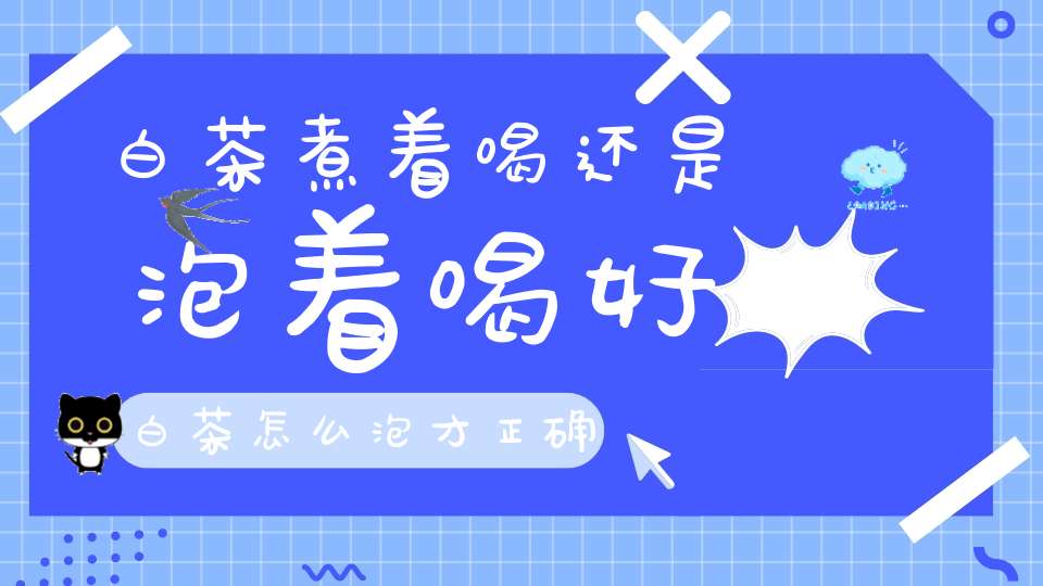 白茶煮着喝还是泡着喝好白茶怎么泡才正确