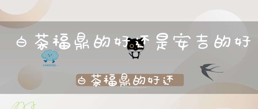白茶福鼎的好还是安吉的好白茶福鼎的好还是安吉的好喝
