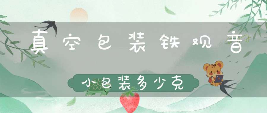 真空包装铁观音小包装多少克