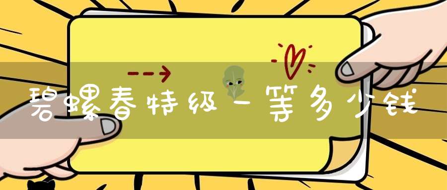 碧螺春特级一等多少钱