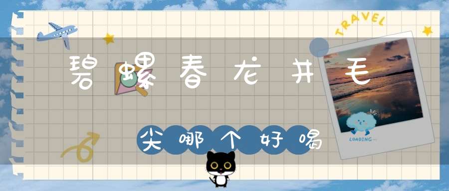 碧螺春龙井毛尖哪个好喝