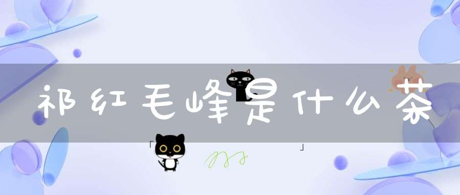 祁红毛峰是什么茶