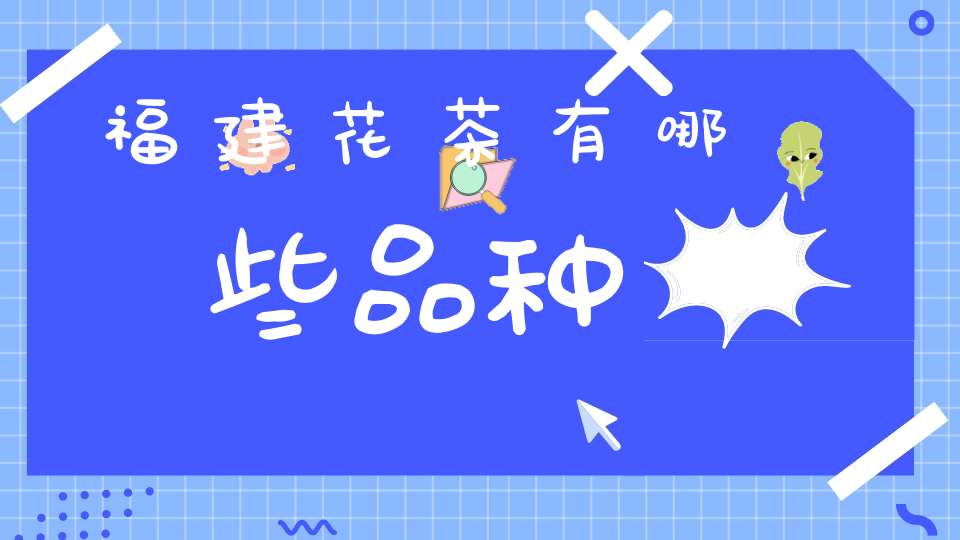 福建花茶有哪些品种