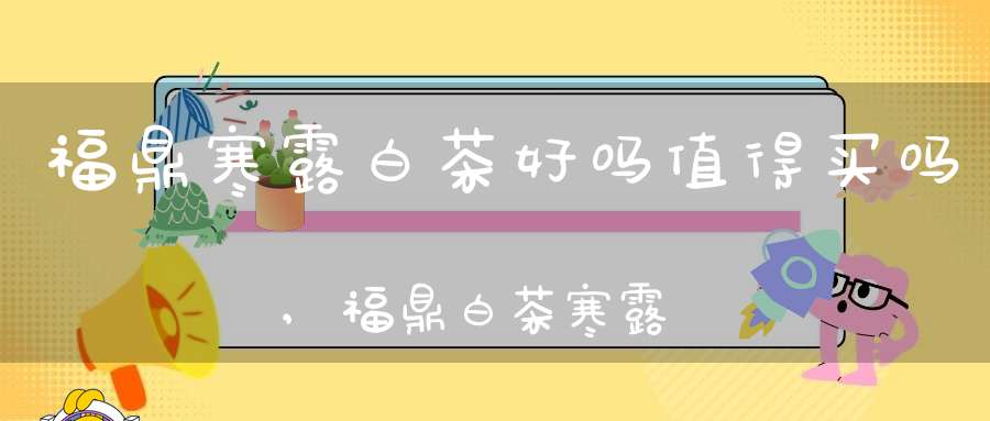 福鼎寒露白茶好吗值得买吗,福鼎白茶寒露茶的口感跟香气