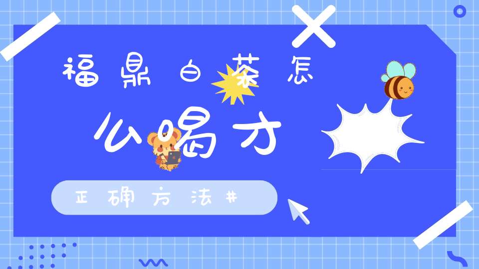 福鼎白茶怎么喝才正确方法