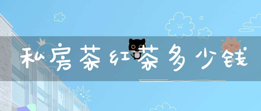 私房茶红茶多少钱