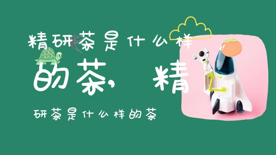精研茶是什么样的茶,精研茶是什么样的茶叶