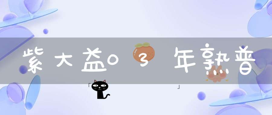 紫大益03年熟普