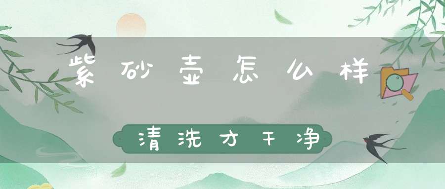 紫砂壶怎么样清洗才干净