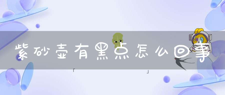 紫砂壶有黑点怎么回事