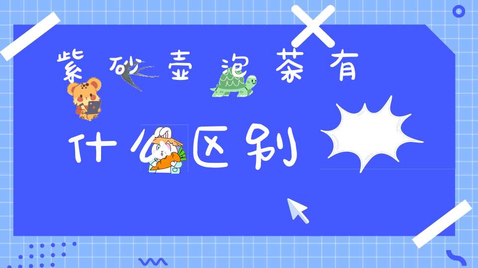 紫砂壶泡茶有什么区别