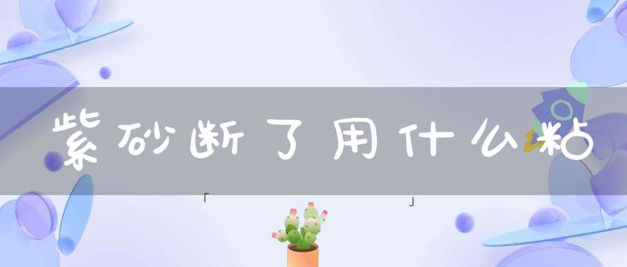 紫砂断了用什么粘