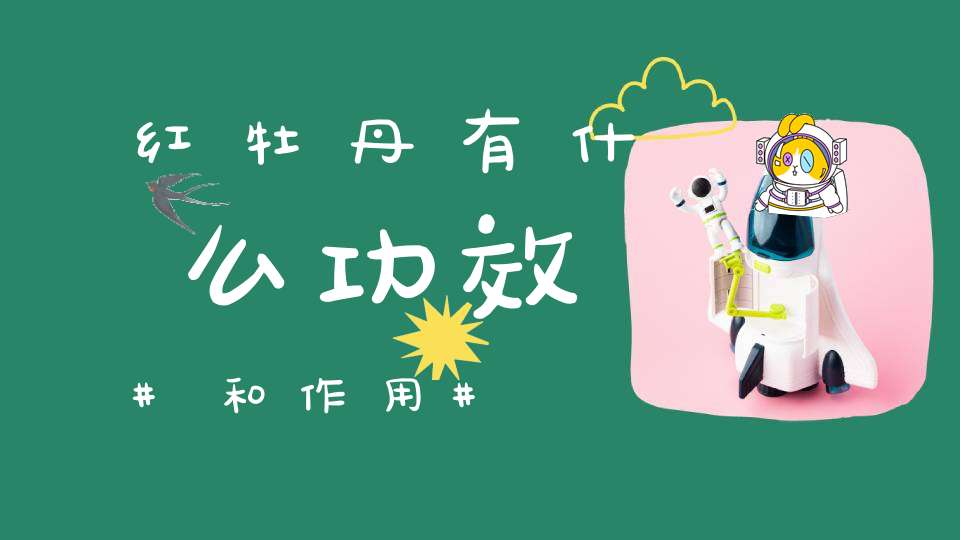 红牡丹有什么功效和作用