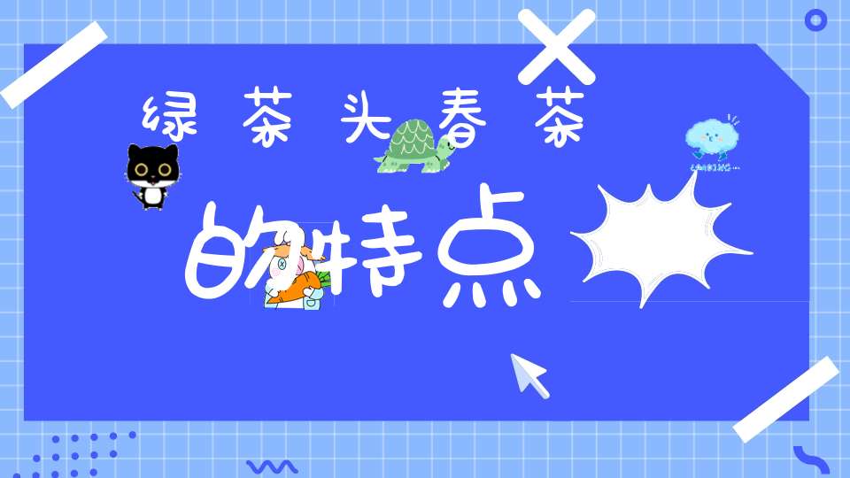 绿茶头春茶的特点