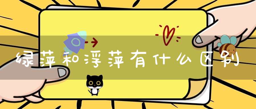 绿萍和浮萍有什么区别？