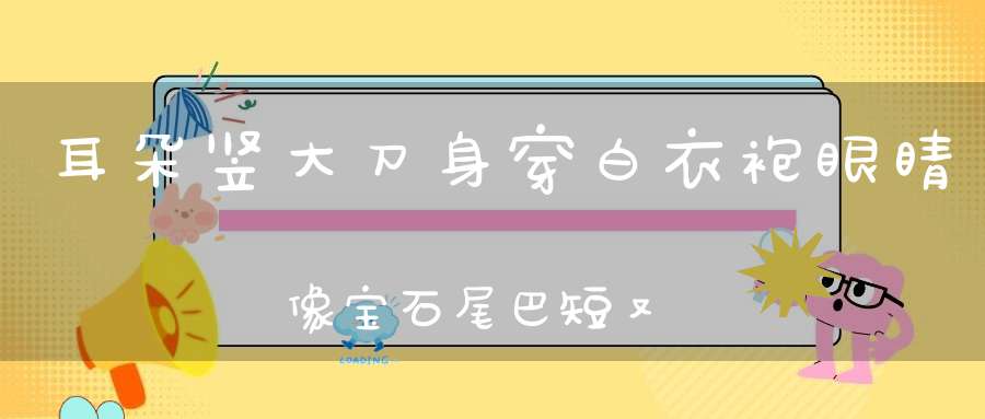 耳朵竖大刀，身穿白衣袍，眼睛像宝石，尾巴短又巧。 （猜一动物）