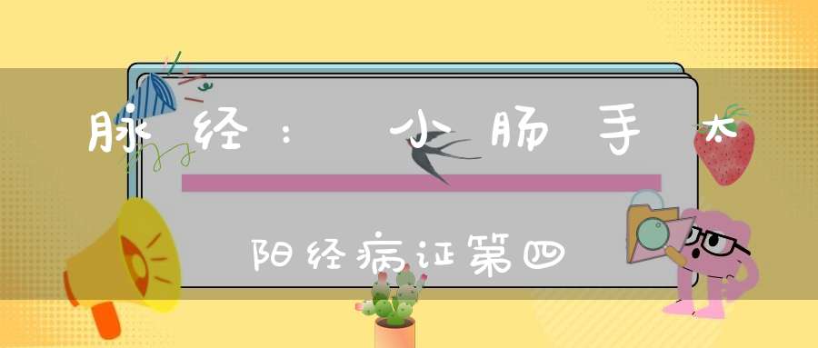 脉经:小肠手太阳经病证第四