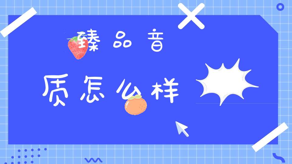 臻品音质怎么样